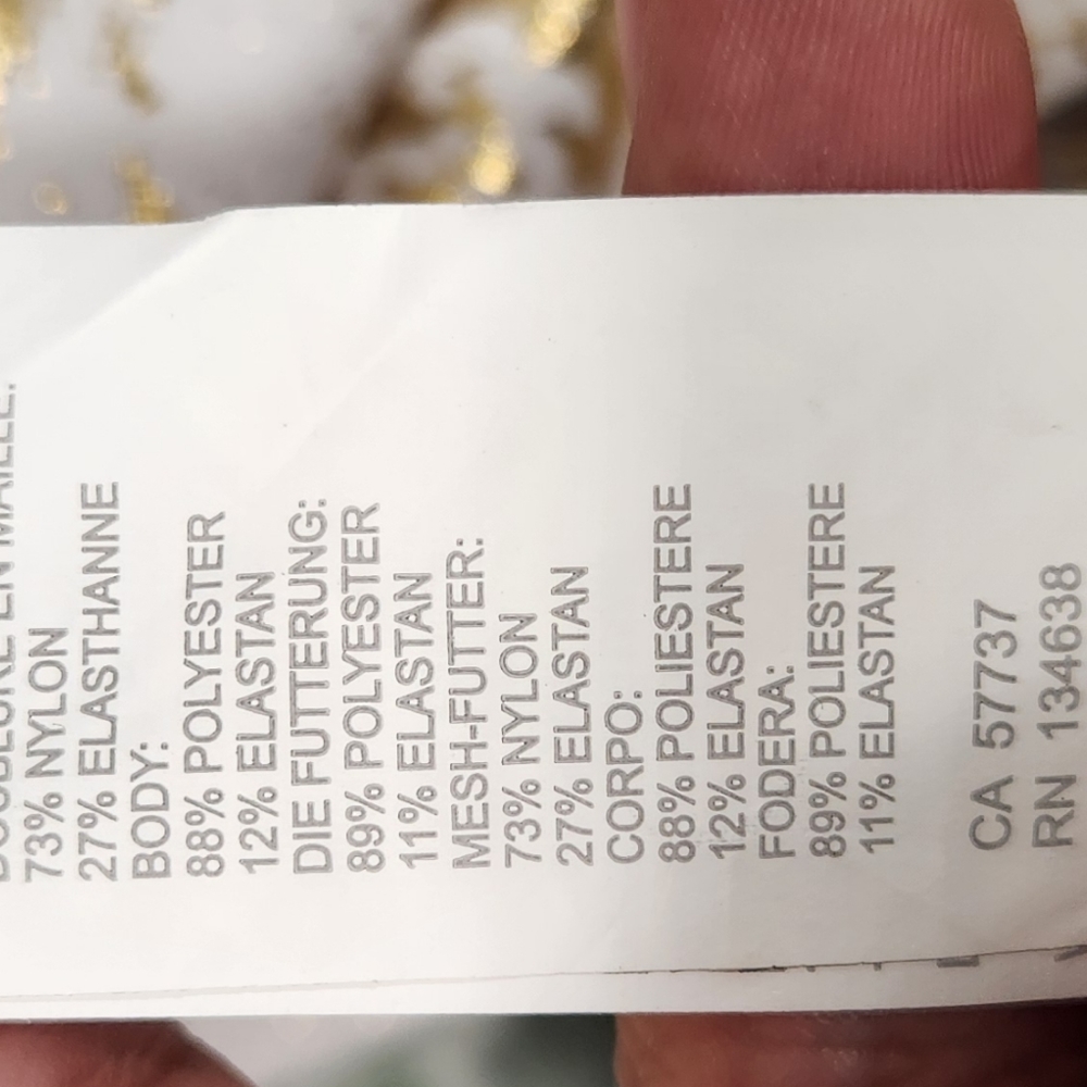 Fabletic on the go sport bra / copper foil snake xs - Picture 4 of 5